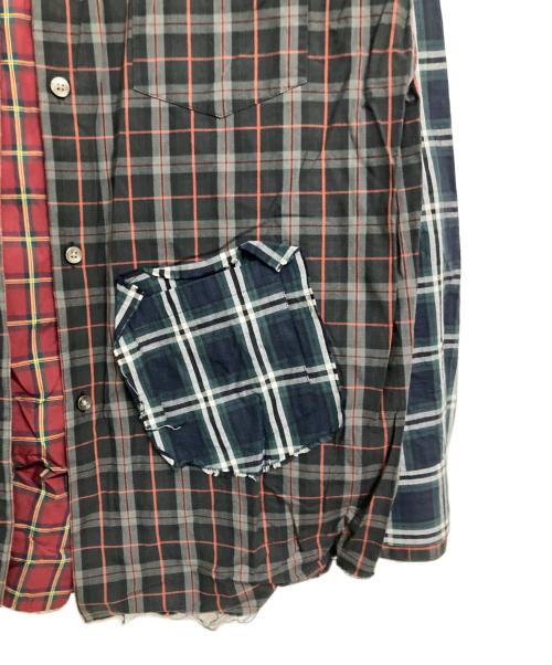 KIDILL（キディル）KIDILL (キディル) 3レイヤードシャツ グレー サイズ:Mの古着・服飾アイテム