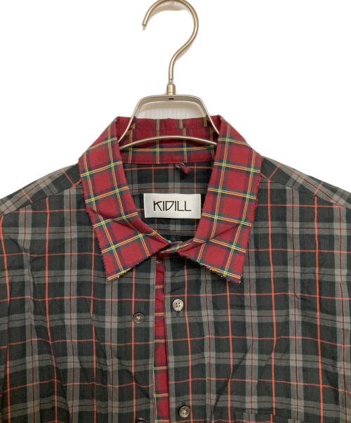 KIDILL（キディル）KIDILL (キディル) 3レイヤードシャツ グレー サイズ:Mの古着・服飾アイテム
