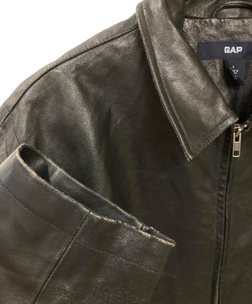 GAP（ギャップ）GAP (ギャップ) レザージャケット ブラック サイズ:Lの古着・服飾アイテム