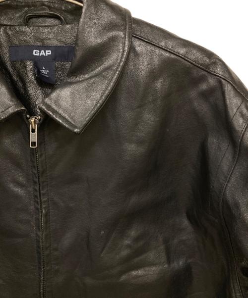 GAP（ギャップ）GAP (ギャップ) レザージャケット ブラック サイズ:Lの古着・服飾アイテム