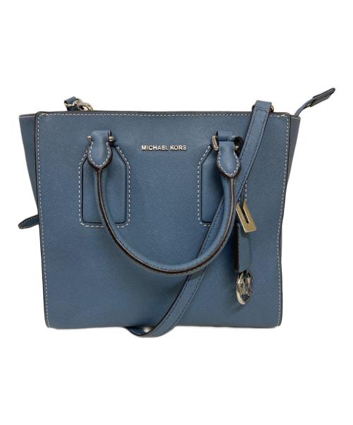 MICHAEL KORS（マイケル・コース）MICHAEL KORS (マイケルコース) 2WAYショルダーバッグ ブルーの古着・服飾アイテム