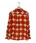 marimekko (マリメッコ) 水玉シルクシャツ オレンジ サイズ:36：4000円