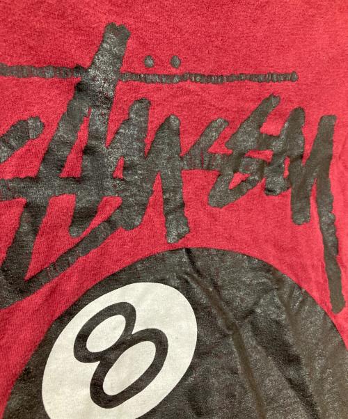 stussy（ステューシー）stussy (ステューシー) 8ボールプリントTシャツ レッド サイズ:不明の古着・服飾アイテム