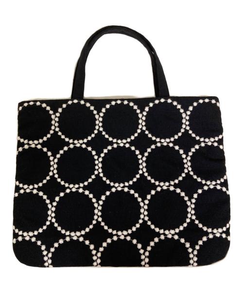 mina perhonen（ミナ ペルホネン）mina perhonen (ミナ ペルホネン) tambourineレッスンバッグ ブラックの古着・服飾アイテム