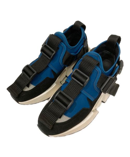 MM6 Maison Margiela（エムエムシックスメゾンマルジェラ）MM6 Maison Margiela (エムエムシックスメゾンマルジェラ) Bucket Sneaker アジャスターベルト ローカットスニーカー ブルー サイズ:SIZE35の古着・服飾アイテム
