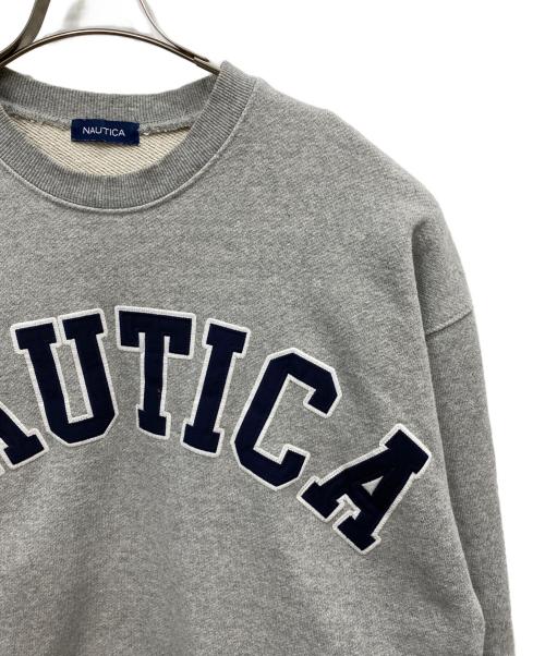 NAUTICA（ノーティカ）NAUTICA (ノーティカ) アーチロゴスウェット グレー サイズ:Mの古着・服飾アイテム