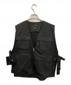 styling/スタイリング）の古着「サテンワークベスト」｜ブラック