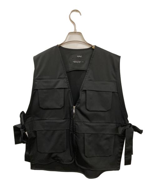 styling/（スタイリング）styling/ (スタイリング) サテンワークベスト ブラック サイズ:FREEの古着・服飾アイテム