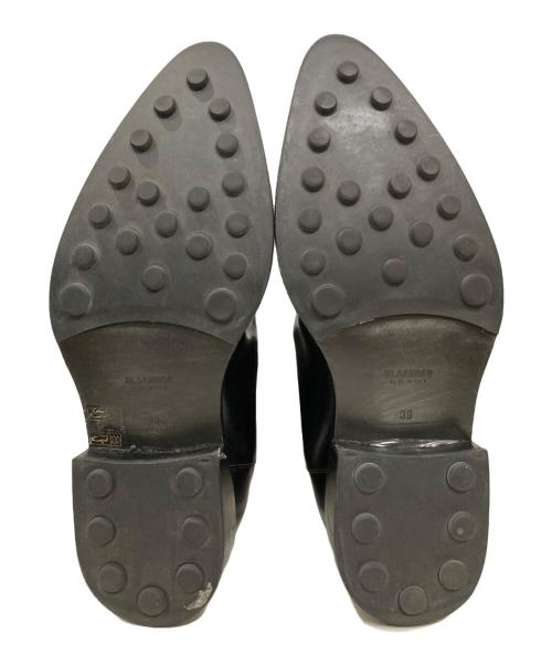 JIL SANDER（ジルサンダー）JIL SANDER (ジルサンダー) サイドゴアチェルシーブーツ ブラック サイズ:39の古着・服飾アイテム