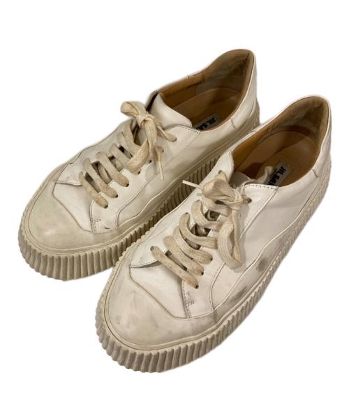 JIL SANDER（ジルサンダー）JIL SANDER (ジルサンダー) ローカットスニーカー ホワイト サイズ:39の古着・服飾アイテム
