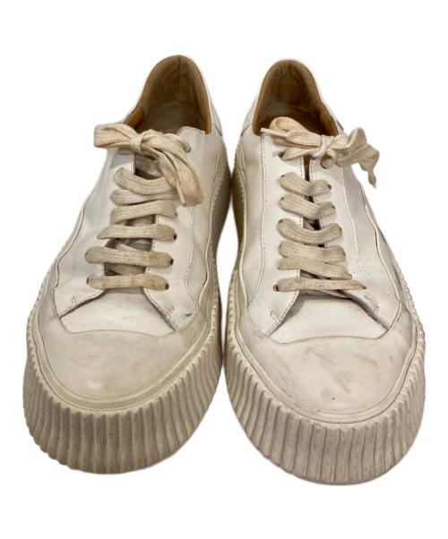 JIL SANDER（ジルサンダー）JIL SANDER (ジルサンダー) ローカットスニーカー ホワイト サイズ:39の古着・服飾アイテム