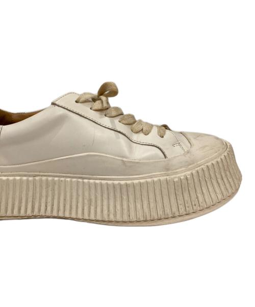 JIL SANDER（ジルサンダー）JIL SANDER (ジルサンダー) ローカットスニーカー ホワイト サイズ:39の古着・服飾アイテム