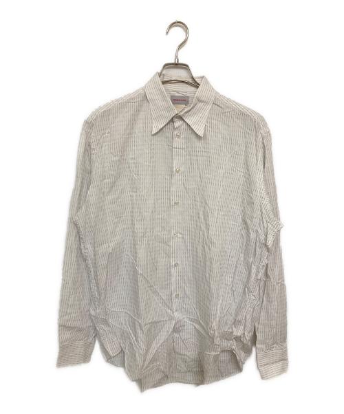 VERSACE CLASSIC（ヴェルサーチクラシック）VERSACE CLASSIC (ヴェルサーチクラシック) ストライプシャツ ホワイト サイズ:43の古着・服飾アイテム