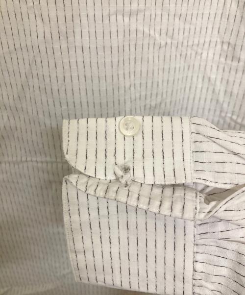 VERSACE CLASSIC（ヴェルサーチクラシック）VERSACE CLASSIC (ヴェルサーチクラシック) ストライプシャツ ホワイト サイズ:43の古着・服飾アイテム