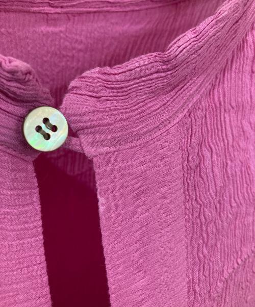 ISSEY MIYAKE（イッセイミヤケ）ISSEY MIYAKE (イッセイミヤケ) シャーリングデザインワンピース ピンク サイズ:Mの古着・服飾アイテム