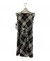 BURBERRY BLUE LABEL (バーバリーロンドンブルーレーベル) ウールチェックワンピース ブラック×ベージュ サイズ:M：18000円