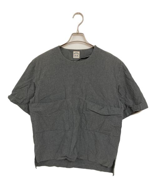 SUNSEA（サンシー）SUNSEA (サンシー) サウンドコットンプルオーバーTシャツ グレー サイズ:Lの古着・服飾アイテム
