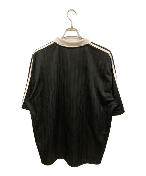 adidas（アディダス）adidas (アディダス) 襟付きゴーリートップ ブラック サイズ:2XLの古着・服飾アイテム
