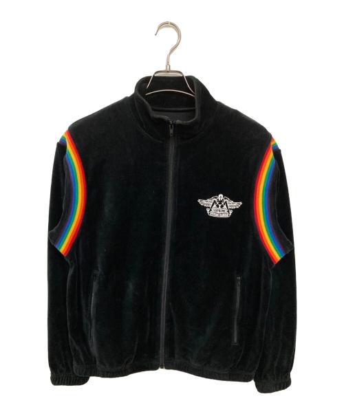 SUPREME（シュプリーム）SUPREME (シュプリーム) Hysteric Glamour (ヒステリックグラマー) ベルベットトラックジャケット ブラック サイズ:Sの古着・服飾アイテム