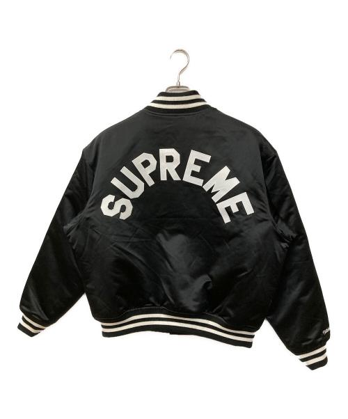 SUPREME（シュプリーム）SUPREME (シュプリーム) MITCHELL & NESS (ミッチェルアンドネス) サテンバーシティジャケット ブラック サイズ:Mの古着・服飾アイテム