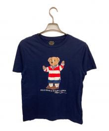 POLO RALPH LAUREN（ポロ・ラルフローレン）の古着「ポロベアプリントTシャツ」｜ネイビー