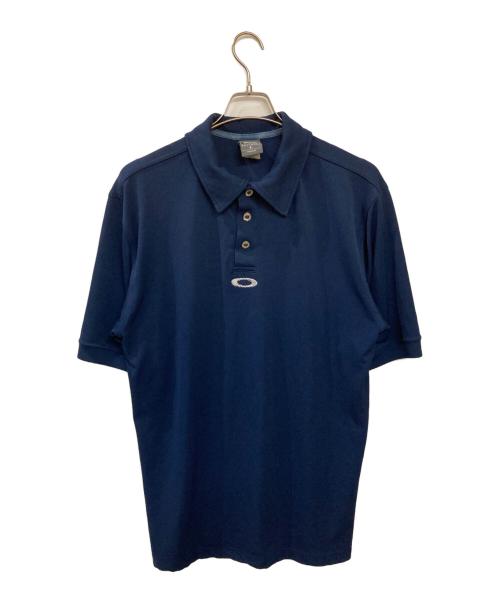 OAKLEY（オークリー）OAKLEY (オークリー) ロゴ刺繍ポロシャツ ネイビー サイズ:Lの古着・服飾アイテム