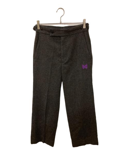 Needles（ニードルズ）Needles (ニードルズ) パピヨン刺繍ウール混スラックス グレー サイズ:XSの古着・服飾アイテム