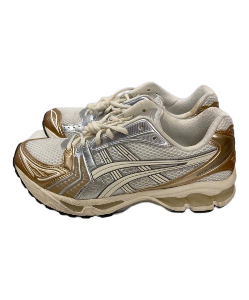 asics（アシックス）asics (アシックス) GEL-KAYANO14 ホワイト×ブラウン サイズ:27cmの古着・服飾アイテム