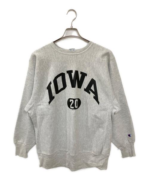 Champion REVERSE WEAVE（チャンピオン リバース ウィーブ）Champion REVERSE WEAVE (チャンピオン リバース ウィーブ) 90S IOWAカレッジスウェット グレー サイズ:XLの古着・服飾アイテム