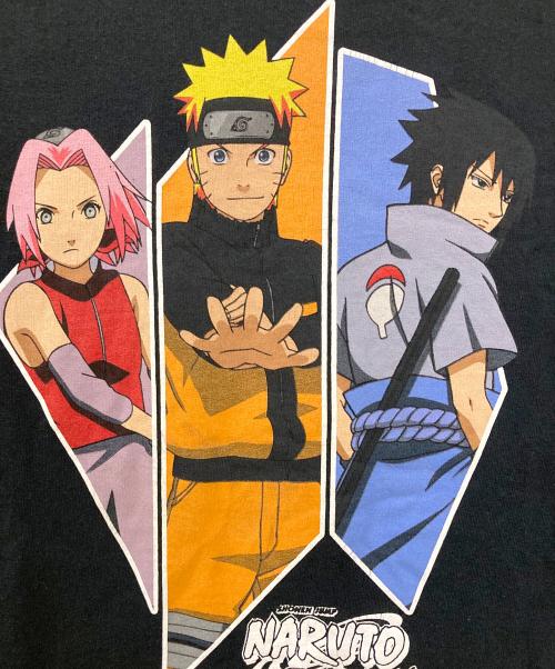 NARUTO（ナルト）NARUTO (ナルト) プリントTシャツ ブラック サイズ:Lの古着・服飾アイテム