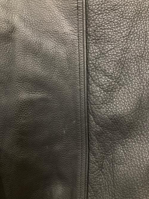 slang（スラング）slang (スラング) 古着ミリタリーレザーブルゾン ブラック×カーキ サイズ:Lの古着・服飾アイテム