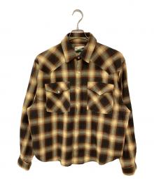 Ballsy.Brothers（ボールジーブラザーズ）の古着「オンブレチェックシャツ」｜ブラウン