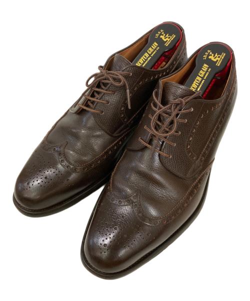 SCOTCH GRAIN（スコッチグレイン）SCOTCH GRAIN (スコッチグレイン) ウィングチップシューズ ブラウン サイズ:25cmの古着・服飾アイテム