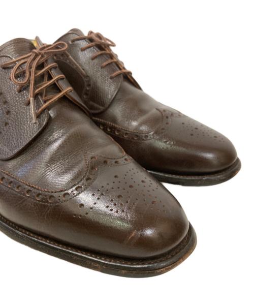 SCOTCH GRAIN（スコッチグレイン）SCOTCH GRAIN (スコッチグレイン) ウィングチップシューズ ブラウン サイズ:25cmの古着・服飾アイテム