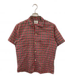 CAMPUS（キャンパス）の古着「ヴィンテージオープンカラーシャツ」｜レッド×グレー