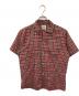 CAMPUS（キャンパス）の古着「ヴィンテージオープンカラーシャツ」｜レッド×グレー