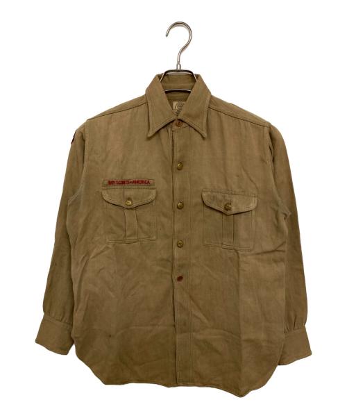 BSA（BSA）BSA (BSA) ヴィンテージSWEET-ORRボーイスカウトシャツ ブラウン サイズ:不明(実寸サイズをご確認ください)の古着・服飾アイテム