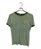 Championチャンピオン）の古着「80S 霜降りリンガーTシャツ」｜グリーン