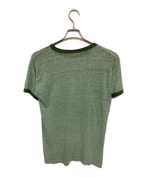 Champion（チャンピオン）Champion (チャンピオン) 80S 霜降りリンガーTシャツ グリーン サイズ:Mの古着・服飾アイテム