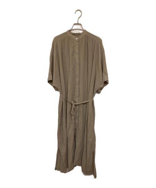 Whim Gazette（ウィムガゼット）Whim Gazette (ウィムガゼット) 2WAYリラックスシャツワンピース カーキ サイズ:FREEの古着・服飾アイテム
