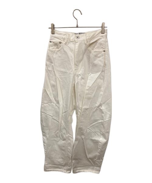 Curensology（カレンソロジー）Curensology (カレンソロジー) &RC カーヴィーデニムパンツ ホワイト サイズ:34の古着・服飾アイテム