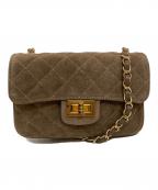 AULENTTIオウレンティ）の古着「キルティングチェーンショルダーバッグ」｜ブラウン