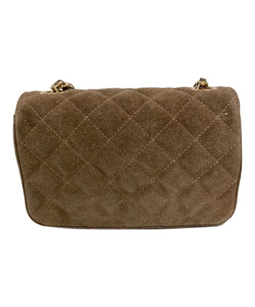 AULENTTI（オウレンティ）AULENTTI (オウレンティ) キルティングチェーンショルダーバッグ ブラウンの古着・服飾アイテム