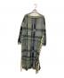 Ameri（アメリ）の古着「BIG CHECK LACE UP KNIT DRESS」｜グリーン
