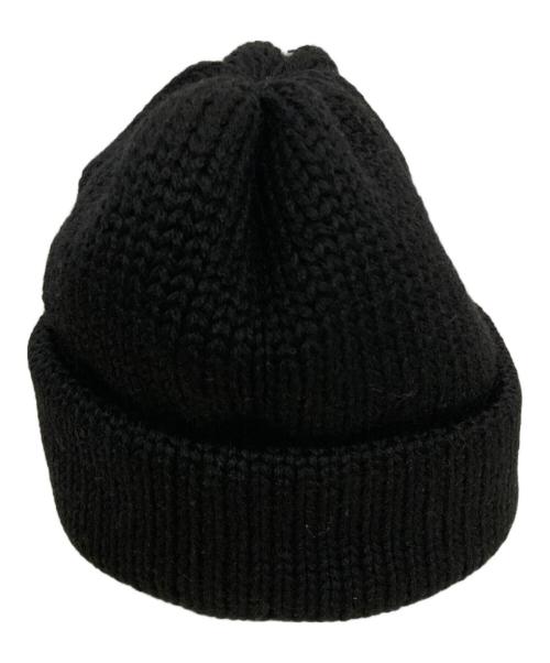 COMES AND GOES（カムズアンドゴーズ）COMES AND GOES (カムズアンドゴーズ) ニット帽 ブラックの古着・服飾アイテム