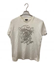 CUSTOMADE×stussy（カスタメイド×ステューシー）の古着「プリントTシャツ」｜ホワイト