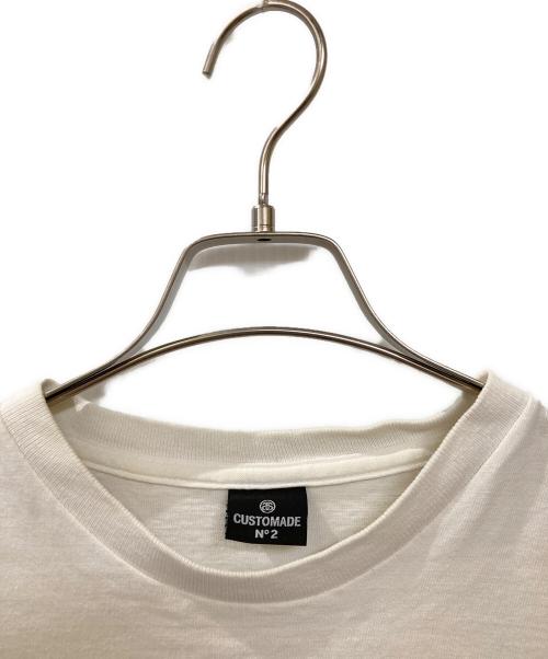 CUSTOMADE（カスタメイド）CUSTOMADE (カスタメイド) stussy (ステューシー) プリントTシャツ ホワイト サイズ:不明(実寸サイズをご確認ください)の古着・服飾アイテム
