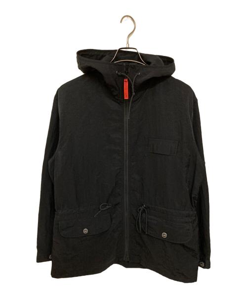 UNITED CARR by Buzz Rickson's（ユナイテッドカー バイ バズリクソンズ）UNITED CARR by Buzz Rickson's (ユナイテッドカー バイ バズリクソンズ) ナイロンフーデッドジャケット ブラック サイズ:Lの古着・服飾アイテム