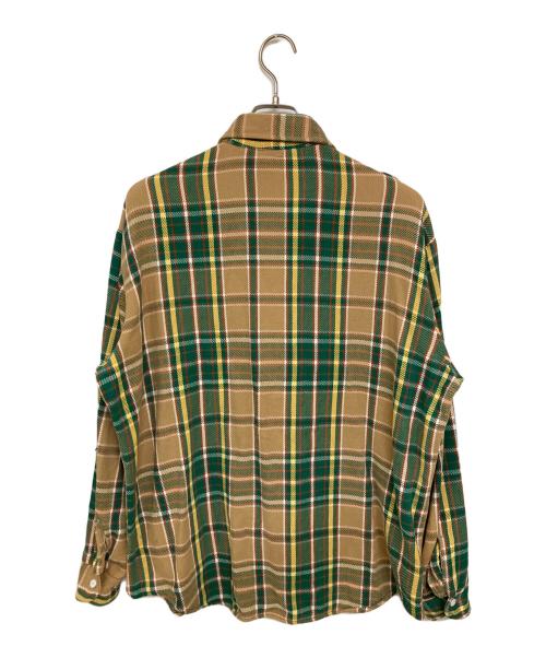 big mac（ビッグマック）big mac (ビッグマック) ヴィンテージヘヴィネルシャツ ブラウン×グリーン サイズ:Lの古着・服飾アイテム