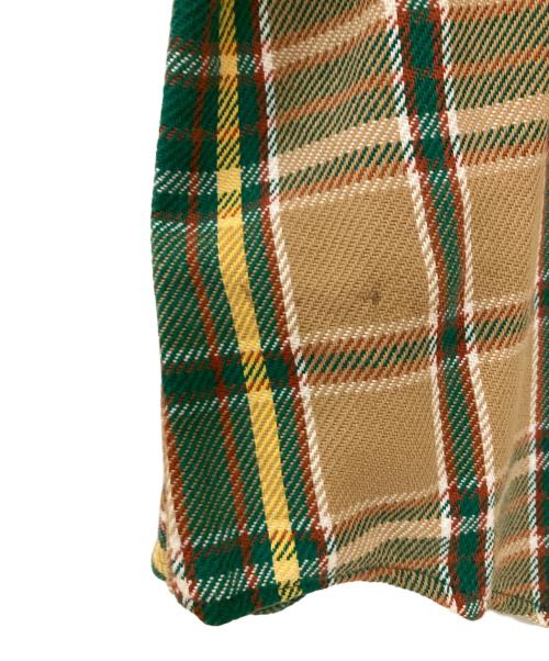 big mac（ビッグマック）big mac (ビッグマック) ヴィンテージヘヴィネルシャツ ブラウン×グリーン サイズ:Lの古着・服飾アイテム